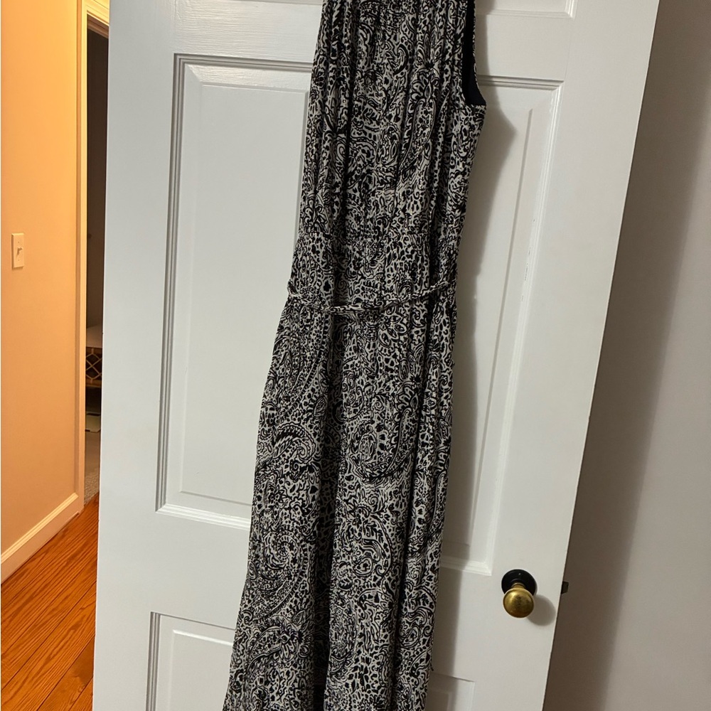 Fifteen Twenty Black and White Paisley Maxi Dress